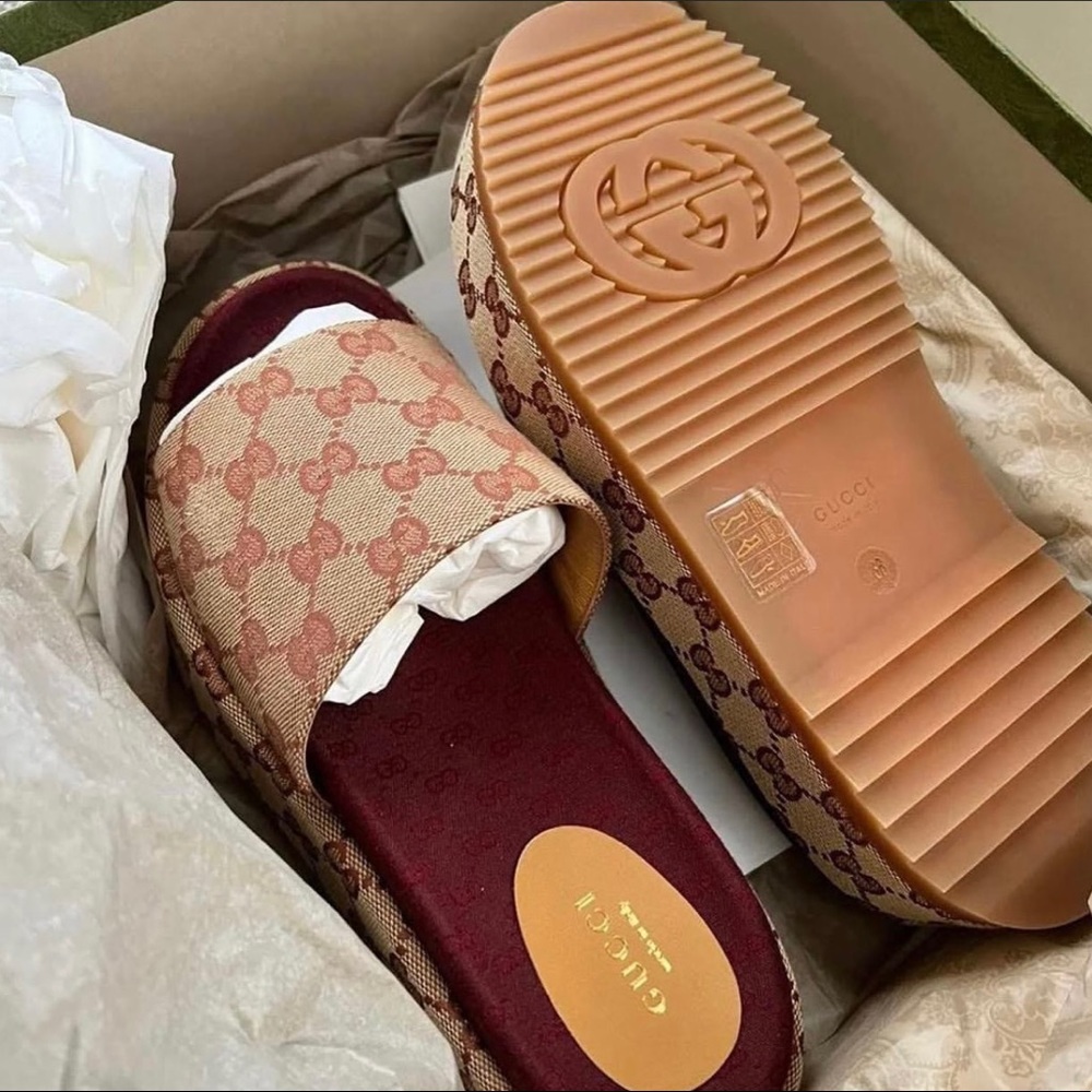 Gucci platform sandals obo